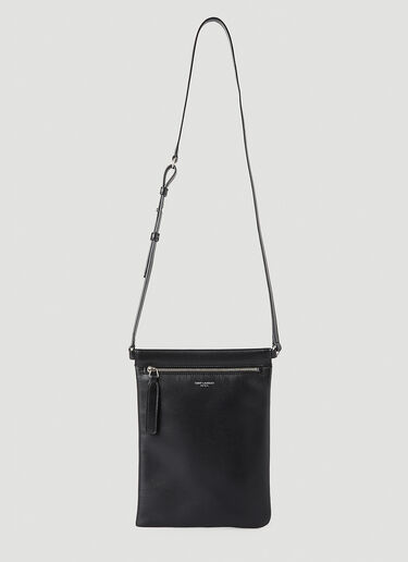 Saint Laurent Flat Crossbody Bag Black sla0147050