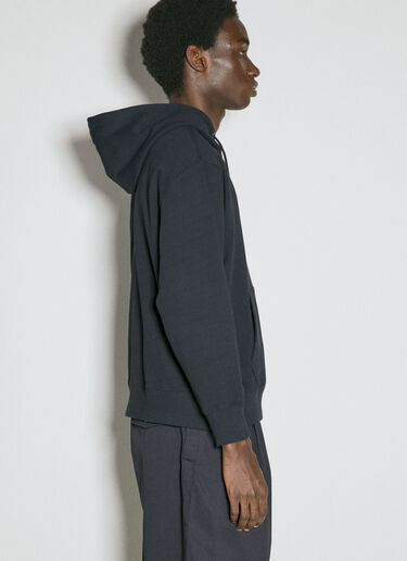 Yohji Yamamoto x NE 로고 프린트 후드티셔츠  블랙 yoy0154011