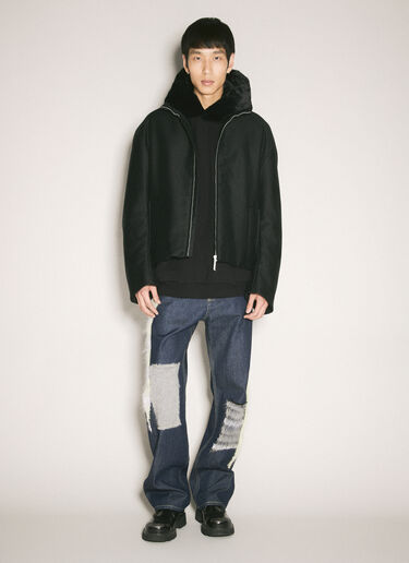 Marni 크롭 코쿤 재킷 블랙 mni0158003