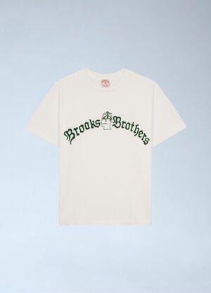 Brain Dead x Brooks Brothers California Tubular T-Shirt White brb0162017