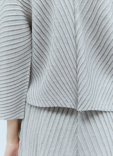 리넨 라이크 플리츠 가디건 Issey Miyake 리넨 라이크 플리츠 가디건 그레이 ism0253007