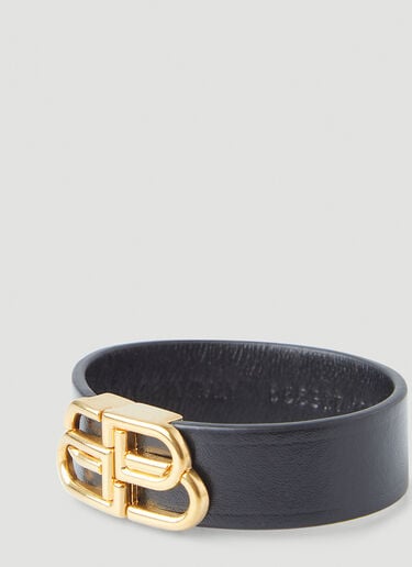 Balenciaga BB Slim Cuff Bracelet Black bal0245082