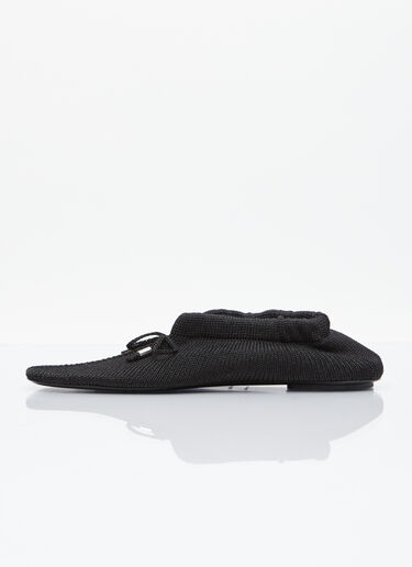 TOTEME The Knitted Ballerina Flats Black tot0256029