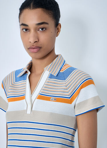 Slim Fit Striped Piqué Polo Shirt Lacoste Slim Fit Striped Piqué Polo Shirt White lac0264001