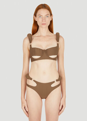 Entire Studios S08 Bikini Top Brown ent0250017