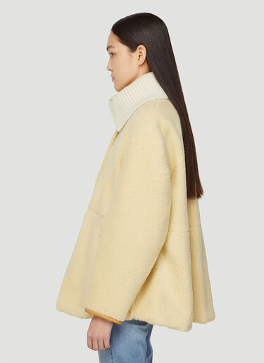 Isabel Marant Brigitte Fleece Jacket Cream ibm0247001