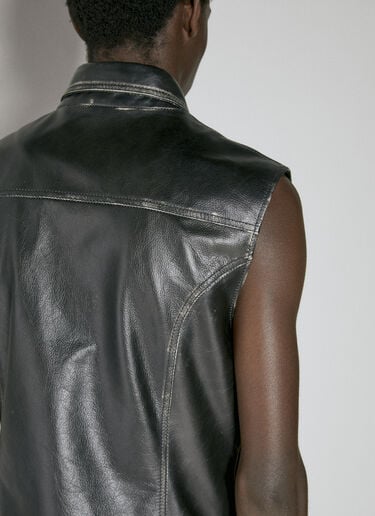 Leather Biker Vest Dolce & Gabbana Leather Biker Vest Black dol0153003