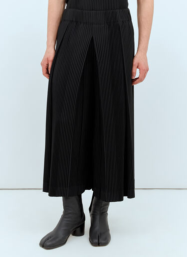 Tucked Pleated Pants Homme Plissé Issey Miyake Tucked Pleated Pants Black hmp0158003
