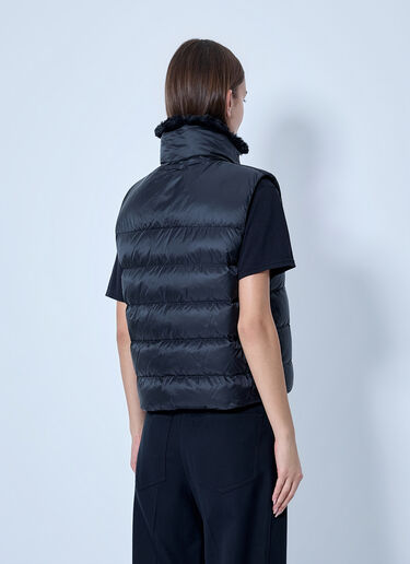 LN-CC® - Max Mara: Padded Vest with High Collar - Black Max Mara Padded Vest with High Collar Black max0266150