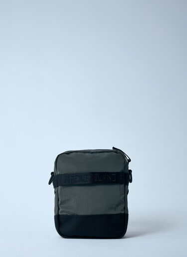 Stone Island ロゴパッチクロスボディバッグ  グリーン sto0160063