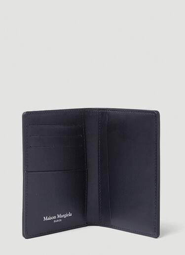 Maison Margiela Embossed Bifold Card Wallet Black mla0147032