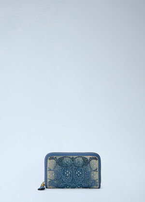 Coach Essential Small Zip Around Card Case Blue coa0265029