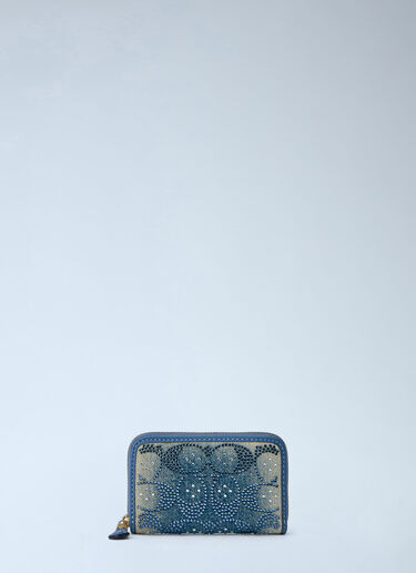 LN-CC® - Coach: Essential Small Zip Around Card Case - Blue Coach Essential Small Zip Around Card Case Blue coa0265029