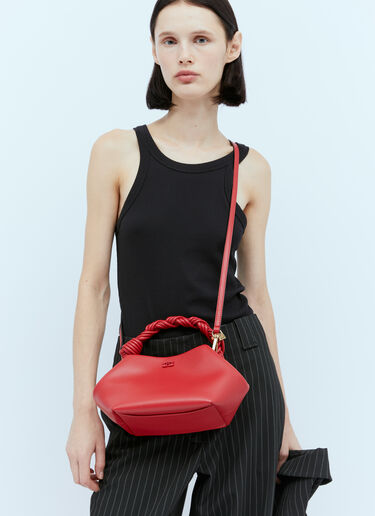 GANNI Bou Small Handbag Red gan0254018