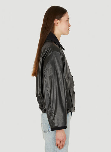 Bomber Oil Jacket KASSL Editions Bomber Oil Jacket Black kas0251005