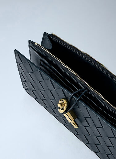 LN-CC® - Bottega Veneta: Andiamo Wallet Organizer - Black Bottega Veneta Andiamo Wallet Organizer Black bov0265046