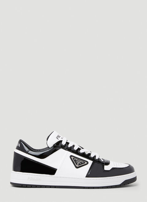 Prada Downtown Patent Sneakers Beige pra0153013