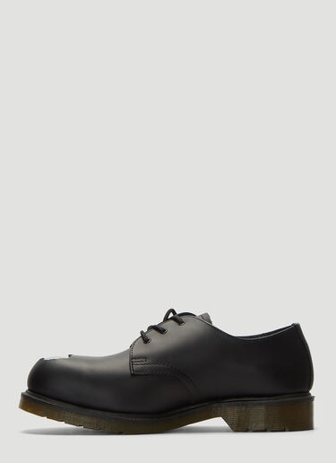Raf Simons X Dr. Martens Exposed Steel Toe Shoes Black raf0138025