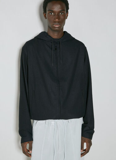 Y-3 Flannel Hooded Sweatshirt Black yyy0354005