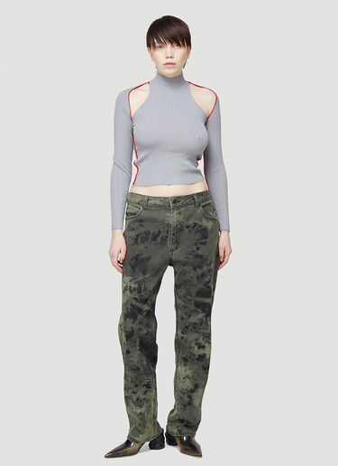 Eckhaus Latta Tie-Dye Jeans Green eck0343001