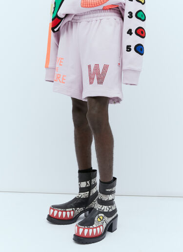 Adjustable Length Track Pants Walter Van Beirendonck Adjustable Length Track Pants Lilac wlt0154013