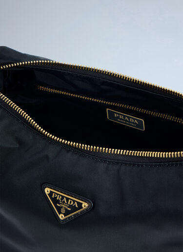 Prada Explore Large Re-Nylon and Leather Shoulder Bag Black pra0265023