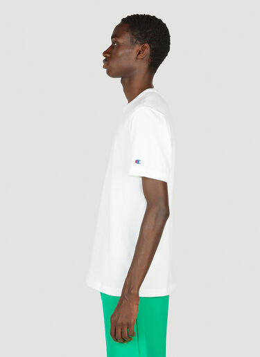 Champion Logo Embroidered T-Shirt White cha0152023