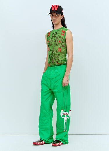 Walter Van Beirendonck スペース パンツ グリーン wlt0156004