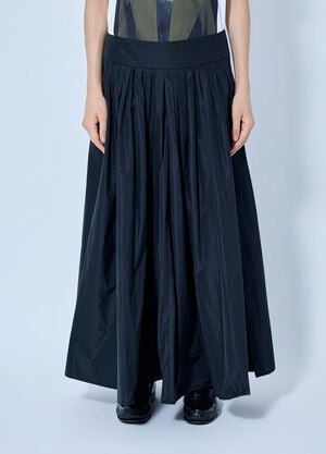 Max Mara Pleated Maxi Skirt Black max0265202