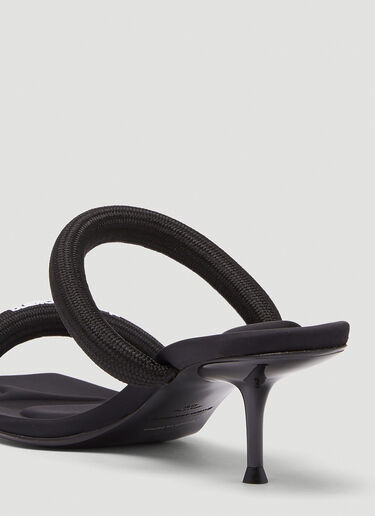 Alexander Wang Jessie Tubular Webbing Heeled Sandals  Black awg0245029