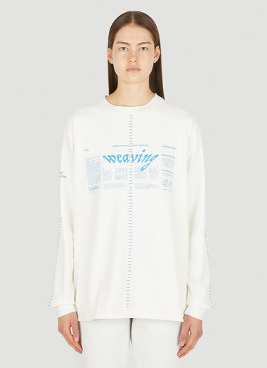 Space Available Artisan Weaving T-Shirt White spa0350016