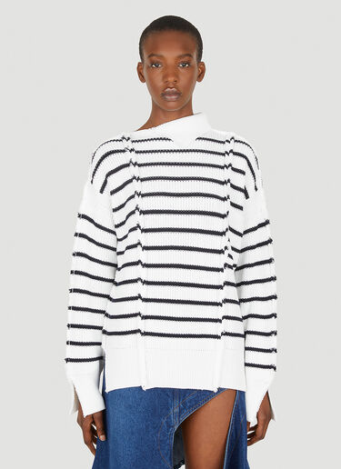Marni 圆领条纹针织衫 白色 mni0248006