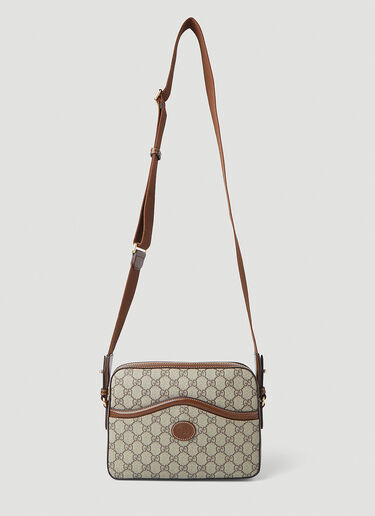 Gucci Interlocking G Supreme Crossbody Bag Beige guc0147196