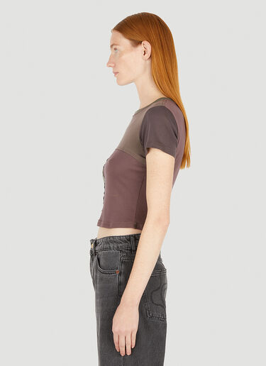 Eckhaus Latta ラップTシャツ ブラウン eck0251007