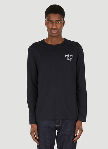 More Joy エンブロイダリー ロングスリーブTシャツ ブラック mjy0347014