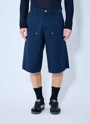Wales Bonner Kingston Shorts Blue wbn0160012