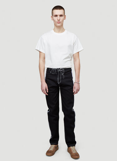 Maison Margiela Contrast-Stitch Jeans Black mla0143008