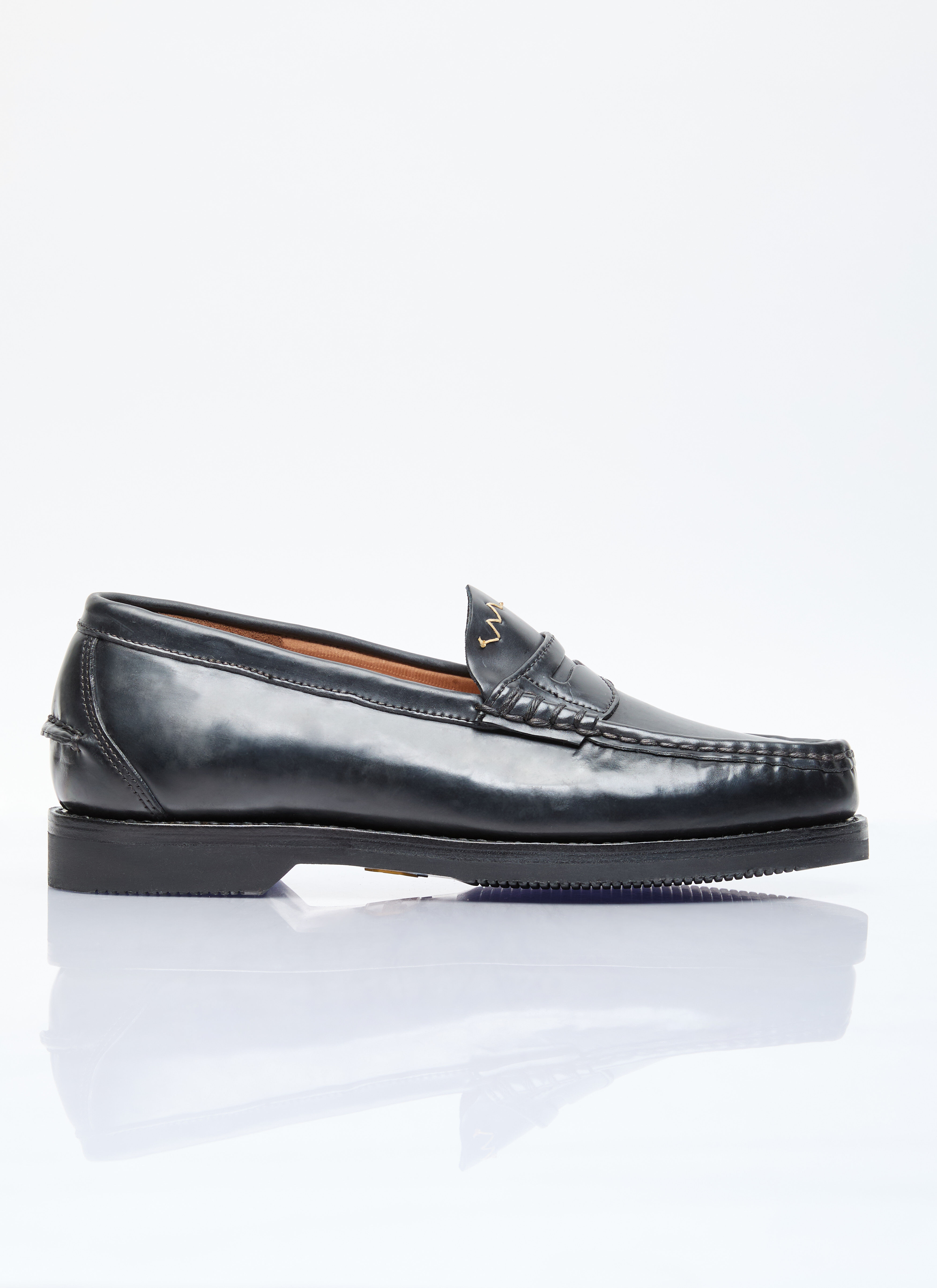 Visvim Men's' Fabro-Folk Loafers in Black | LN-CC®