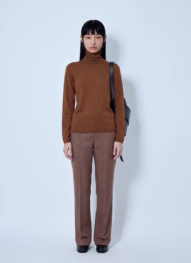 LN-CC® - Max Mara: Tailored Check Trousers - Camel Max Mara Tailored Check Trousers Camel max0266019