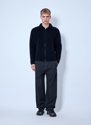 Massimo Osti Studio Boucle Felted Crewneck Black mao0166003