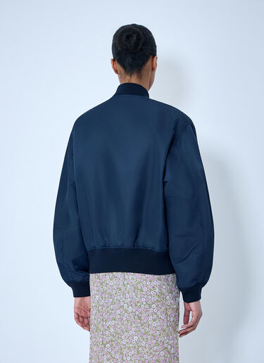 Prada Zip-Up Bomber Jacket Blue pra0264003
