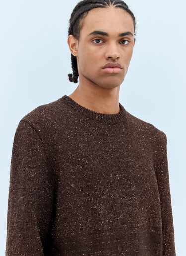 Gucci Sequin Crewneck Sweater Brown guc0158007