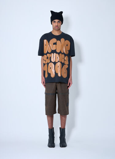 Acne Studios 코팅 마감 면 쇼츠  브라운 acn0159009