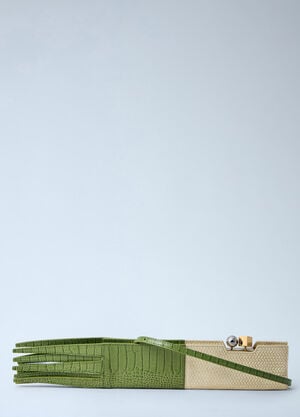 Jacquemus The Poireau Clutch Bag Green jac0264045