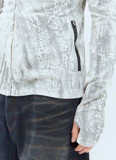 Acne Studios Zippered Dyed Sweatshirt Grey acn0158001