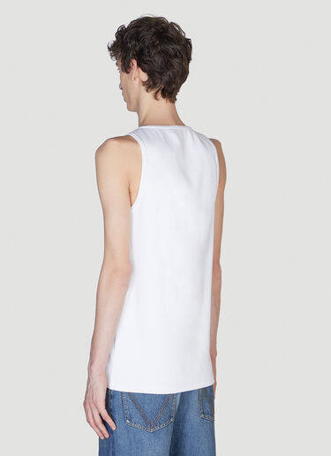Bottega Veneta Ribbed Tank Top White bov0150010