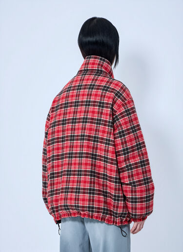 Miu Miu Padded Jacket with High Collar Brown miu0264223