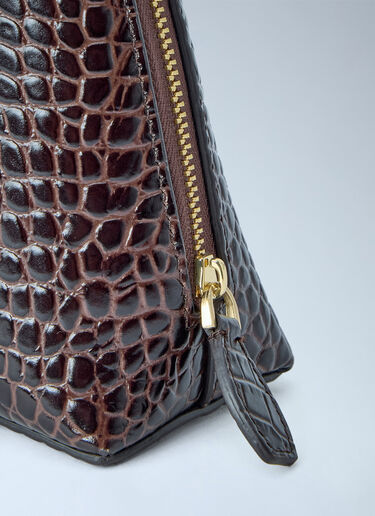 LN-CC® - Toteme: Medium Croco-Embossed Day Pouch - Brown Toteme Medium Croco-Embossed Day Pouch Brown tot0265093
