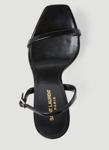 Saint Laurent Opyum Slingback High Heel Sandals Black sla0253055