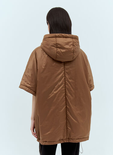 Max Mara Water-Resistant Hooded Jacket Brown max0257056